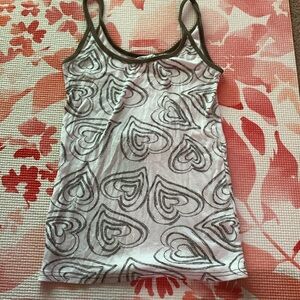 Brown and white shirt